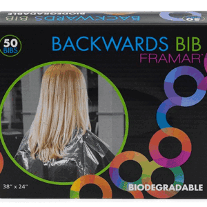 Framar Backwards Bibs 1 Piece disposable clear sheets