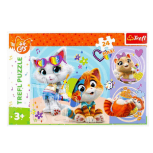 Trefl Puzzle 24 Maxi elements 44 Cats Happy cats