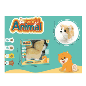 Interactieve mascotte Hond 15 cm loopt en blaft Madej