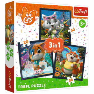 Trefl Puzzle 3in1 Meet cute kittens 44 cats