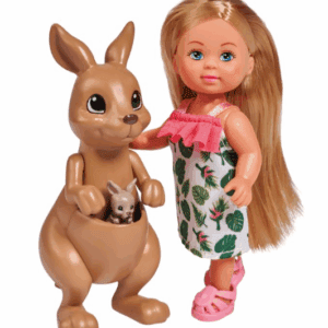 SIMBA Evi pop met kangoeroe en baby