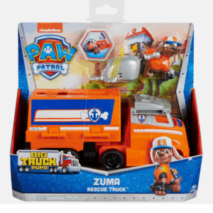 Paw Patrol Big Truck Pups ZUMA Transforming Toy Truck with Collectible Action Figure
