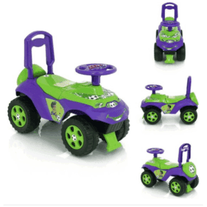 Loopauto 2 in 1 Doloni PAARS GROEN