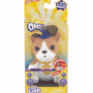 Little Live Pets OMG Have Talent bulldog speelgoed - 10 cm- Interactief robot dier