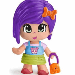 Pinypon Figure Blister 1 Piece - SHORT PURPLE HAIR GIRL