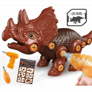 Een dinosaurus om met een boor te draaien