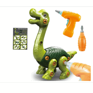 Een dinosaurus om met een boor te draaien